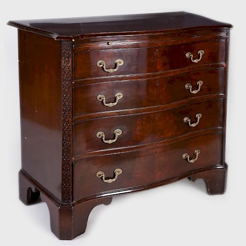 George III Serpentine Small Chest of Drawers