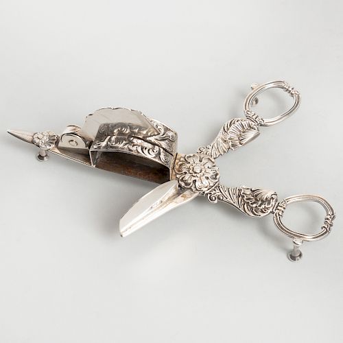 Pair of George III Silver Candle Snips