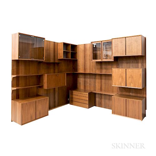 Poul Cadovius for Royal System "System Cado" Rosewood Wall Furniture