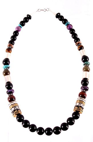 Navajo T&R Singer Multi Stone Necklace