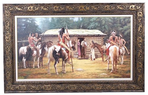 American Indian Original Painting Terpning Student