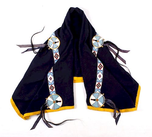 Sioux Beaded Wearing Blanket circa 1950