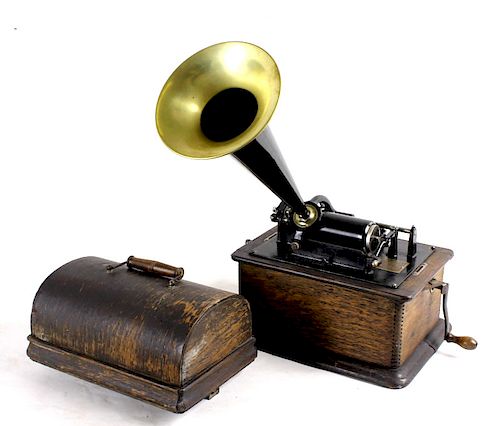 Antique Edison 30 Cylinder Phonograph