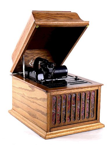 Antique Edison Amberola 30 Cylinder Phonograph