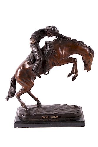 Frederic Remington Wooly Chaps Bronze