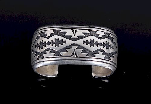Thomas Singer Navajo Sterling Silver Bracelet