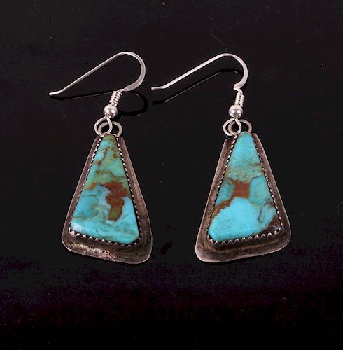 Navajo Native American Royston Turquoise Earrings