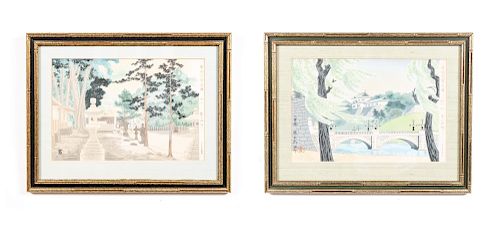 Tokuriki Tomikchiro, Two Woodblock Prints