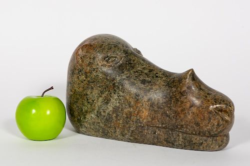 Bernard Matemera, Carved Stone Sculpture Rhino