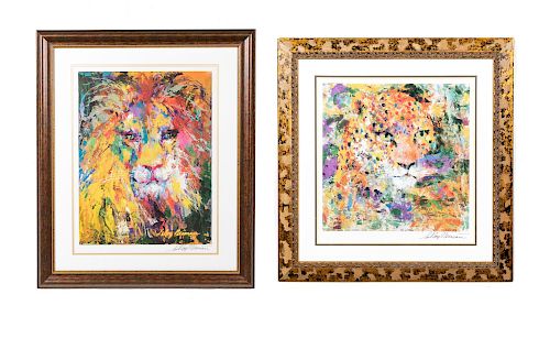 Leroy Neiman Two Prints Jungle Cats