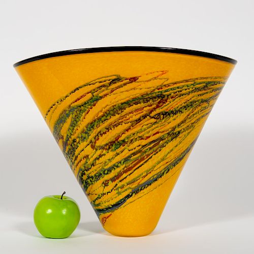 A Monumental Ion Nemtoi Art Glass Vase