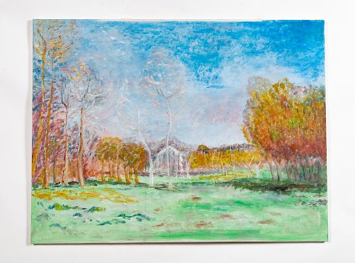 Laddie Donald Spring Landscape Scene, O/C