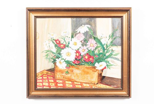 Signed Laddie Donald Floral Still Life, Oil