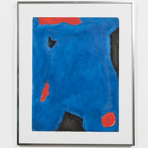 Betty Parsons "Night Approaching" Gouache on Paper