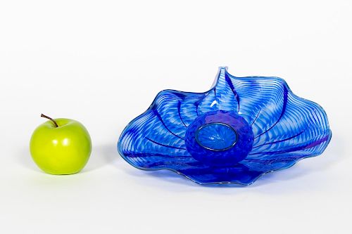 Dale Chihuly, 1983 Blue Art Glass Sculpture