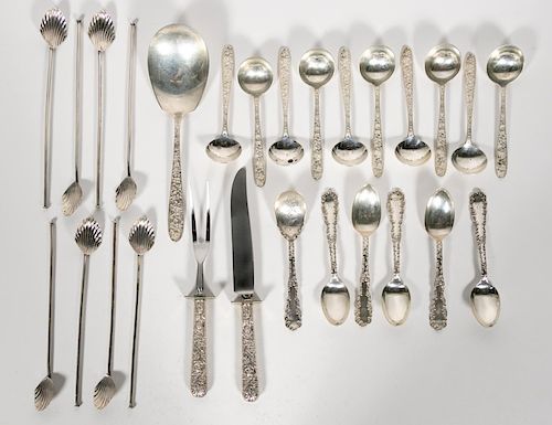 27 PCs Misc. Sterling Silver Flatware Group