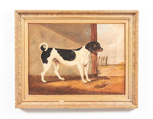 English Oil on Canvas, Dog