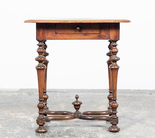 19th/20th C William & Mary Style 1-Drawer Table