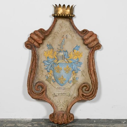 Oversized Clan Montgomery  Armorial Wall Plaque