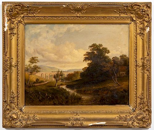 John Collingwood Perry, 1856 O/C Pastoral Scene