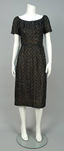BEADED COCKTAIL DRESS, MID 20th C.