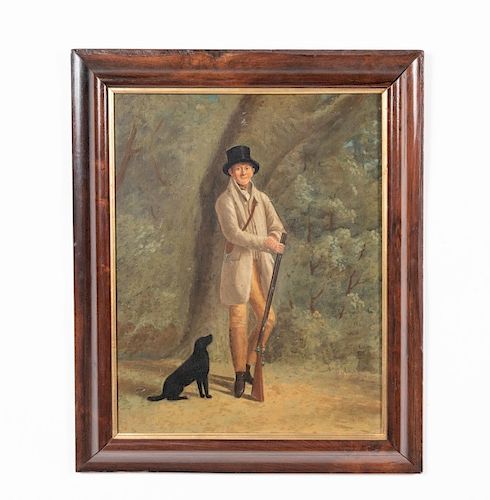 Oil on Wood Panel, Portrait of Gentleman