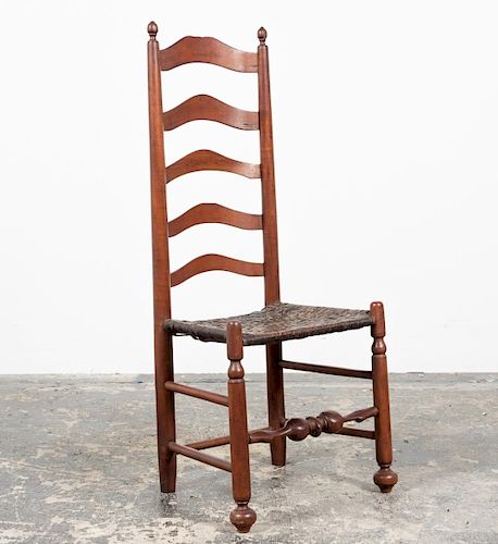 19th C. American Ladder-back Side Chair