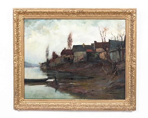Ferenc Vardeak, Oil on Canvas, Landscape
