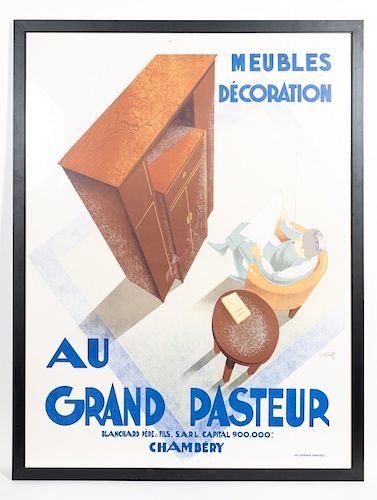 C.Villot, "Au Grand Pasteur" 1930s Ad Poster