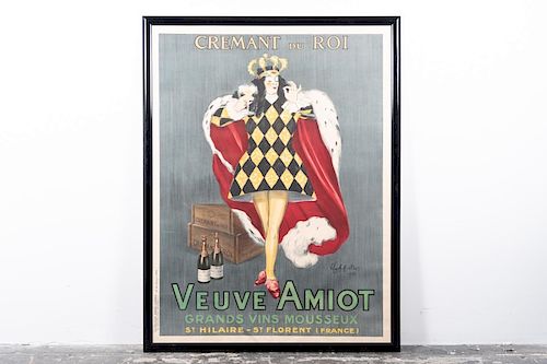 Framed French Advertising Poster, Veuve Amiot