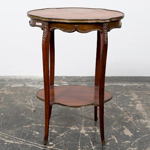 Louis XV Style Two Tiered Side Table
