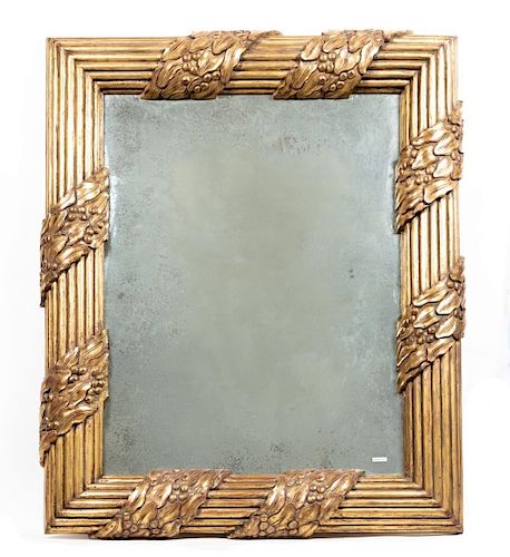 Palatial Leaf and Berry Giltwood Mirror