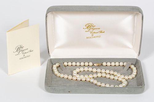 Blue Lagoon Stand of Cultured Pearls by Mikimoto