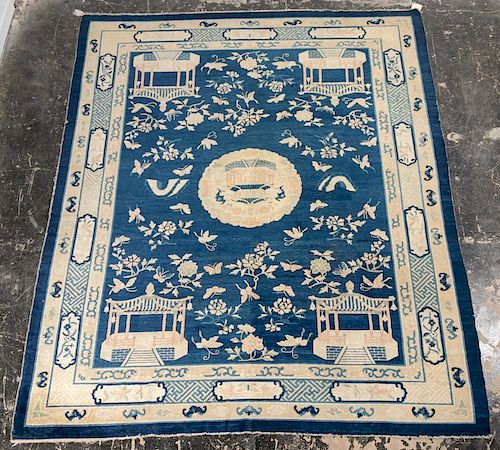 Chinese Art Deco Large Area Rug, 11' 9" x 9' 2"