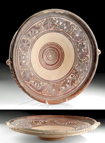 Etrusco-Corinthian Ceramic Footed Dish