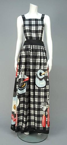 MICHAELE VOLLBRACH SUNNY SIDE UP APRON DRESS, 1980s.