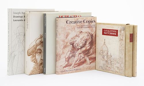Eisler, Colin / Beuys, Joseph / Haverkamp-Begemann, Egbert / Nepi Seirè, Giovanna... Libros sobre Dibujo Artístico. Piezas: 6.