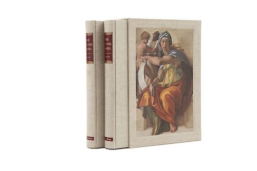 Hartt, Frederick. The Sistine Chapel. New York: Alfred a Knopf, 1991. fo. doble marquilla, 371; 375 p. Tomos I - II.  Piezas: 2.