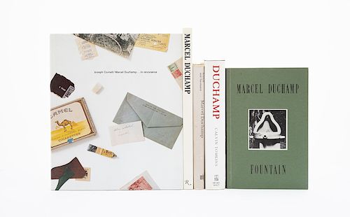 Bonk, Ecke / Moure, Gloria / Tomkins, Calvin / Kuenzli, Rudolf E / Camfield, William A. Libros sobre Marcel Duchamp. Pzs: 5.