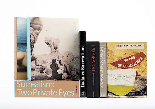 Pierre, José / Waldberg, Patrick / Schwarz, Arturo / Penrose, Roland / Biro, Adam. Libros sobre Surrealismo. Piezas: 6.