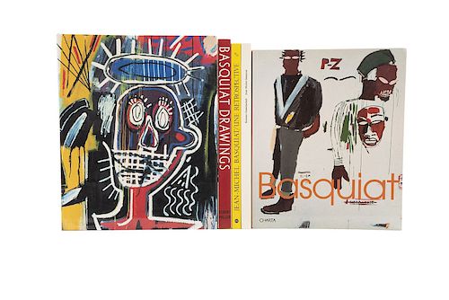 Ahrens, Carsten / Carotti, Elena / Millet, Bernard / Marshall, Richard / Store, Robert. Libros sobre Jean-Michel Basquiat. Piezas. 5.
