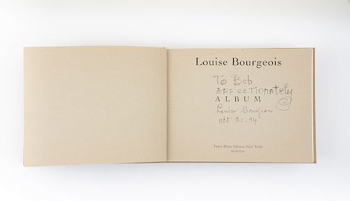 Bourgeois, Louise. Album. New York: Peter Blum, 1994. Ilustrado con 69 fotolitografías. Firmado por Louise Bougeois.