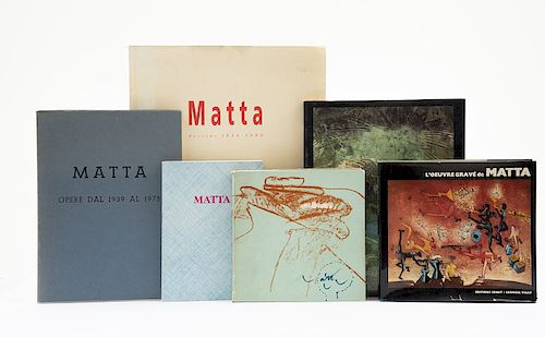 Ferrari, Germana / Sabatier, Roland / Schmitt, Ursula. Libros sobre Roberto Sebastián Matta. Piezas: 6.
