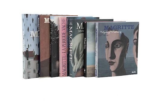 Umland, Anne / Abadie, Daniel / Gohr, Siegfried / Gímferrer, Pere / Ollinger-Zinque, Gisèle... Libros sobre René Magritte. Pzs: 7.