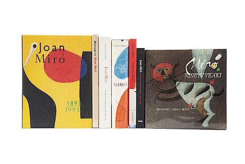 Dupin, Jacques / Erben, Walter / Català-Roca, Francesc / Lanchner, Carolyn / Umland, Anne. Libros sobre Joan Miró. Piezas: 7.