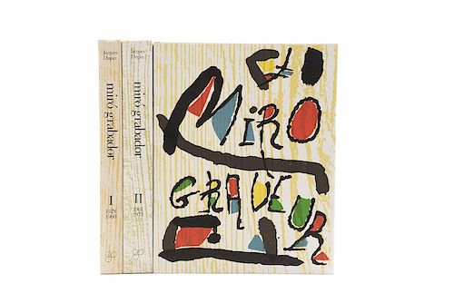 Dupin, Jacques. Miró Grabador. Barcelona: Ediciones Polígrafa, 1987. 9 xilografías. Tomos I - III. Piezas: 3.