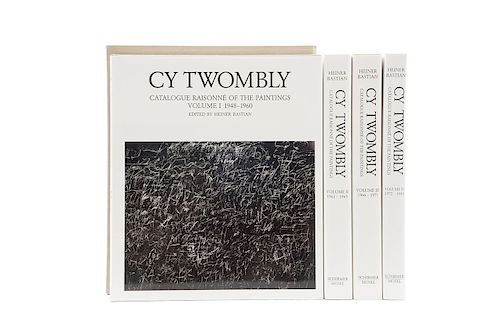 Bastian, Heiner. Cy Twombly, Catalogue Raisonné of the Paintings. München: Schirmer Mosel, 1992. Tomos I - IV. Piezas: 4.