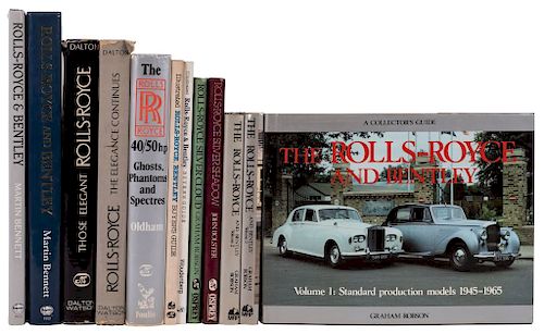 Robson, Graham / Bolster, John / Oldham, W. J. / Dalton, Lawrence / Bennett, Martin... The Rolls - Royce and Bentley. Piezas: 12.