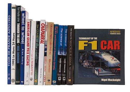 Lauda, Niki / Granet, Francois / Teissedre, Jean-Marc / Snowdon, Nigel / Henry, Alan... Libros sobre Carreras. Piezas: 15