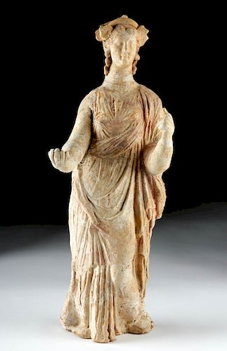 Large Canosan Pottery Standing Lady